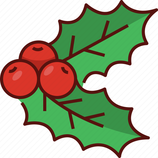 Mistletoe, christmas, decoration, xmas, winter, cherry, celebration icon - Download on Iconfinder