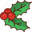 mistletoe, christmas, decoration, xmas, winter, cherry, celebration 