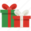 presents, gift, snow, light, santa, christmas, xmas 