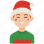 boy, man, christmas, hat, avatar, holiday, xmas 