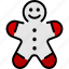 gingerbread, gingerbread man, winter, christmas, xmas, decoration, celebration, snow 