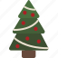 christmas, decorated, tree, ornaments, tinsel, christmas tree 