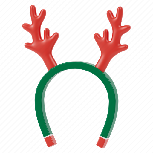 Christmas, headband 3D illustration - Download on Iconfinder