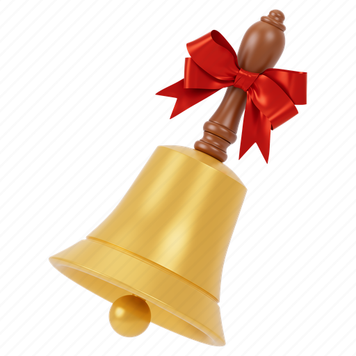 Jingle, bell, alert, decoration, notification, christmas, celebration 3D illustration - Download on Iconfinder