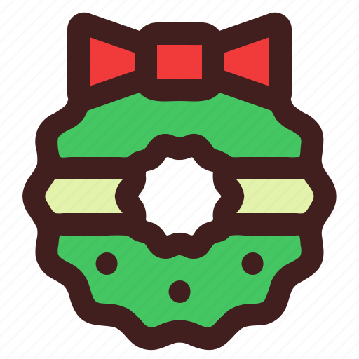 Celebration, christmas, decoration, holiday, wreath, xmas icon - Download on Iconfinder