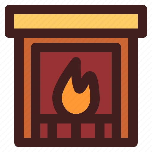 Celebration, christmas, fire, fireplace, holiday, xmas icon - Download on Iconfinder