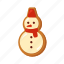 christmas, cookies, snowman, cake, decoration, brown, white 
