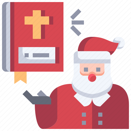Santa, education, book, literature, claus, xmas icon - Download on Iconfinder