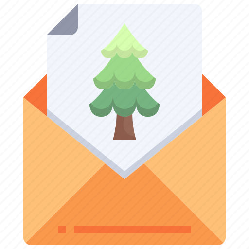 Postcard, christmas, card, xmas, tree, greeting icon - Download on Iconfinder