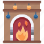 christmas, chimney, living, xmas, fireplace, room 