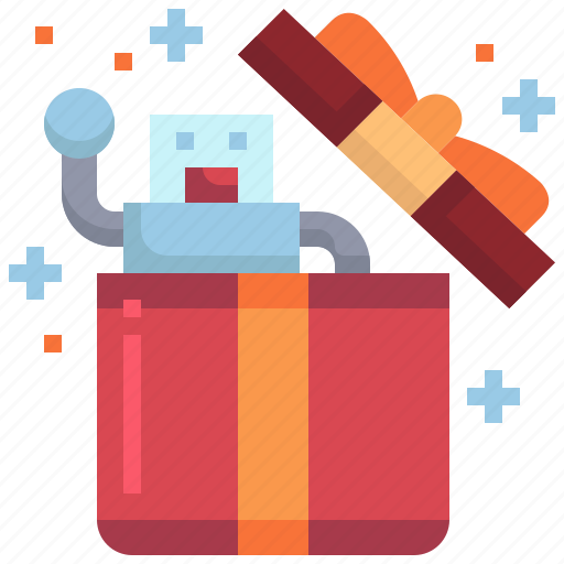 Presents, box, robot, gift, christmas icon - Download on Iconfinder