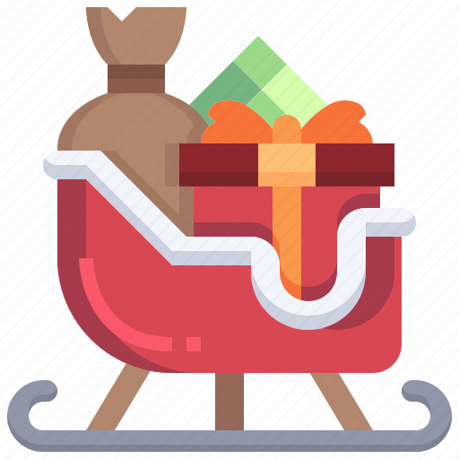 Sleigh, winter, xmas, snow, christmas icon - Download on Iconfinder