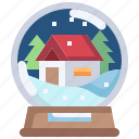 ornament, home, globe, snow, christmas