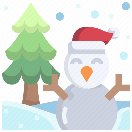 Winter, christmas, snowman, xmas, holidays, pine, tree icon - Download on Iconfinder