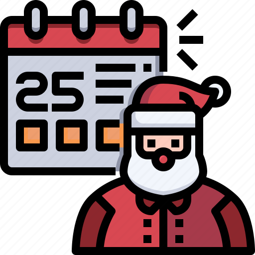Countdown, date, claus, calendar, christmas, santa, day icon - Download on Iconfinder