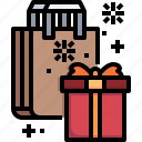 surprise, gift, box, supermarket, christmas, bag, shopping