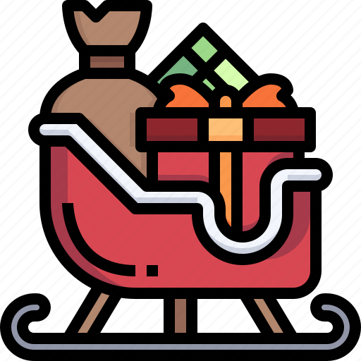 Winter, sleigh, christmas, xmas, snow icon - Download on Iconfinder