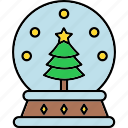 crystalball, snowfall, gift, present, decoration