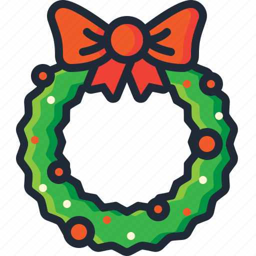 Bow, christmas, decoration, garland, ornament, wreath, xmas icon - Download on Iconfinder