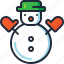 christmas, decoration, fun, hat, snow man, snowman, xmas 