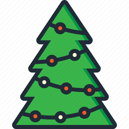 Christmas, christmas tree, decoration, lights, tradition, tree, xmas icon - Download on Iconfinder