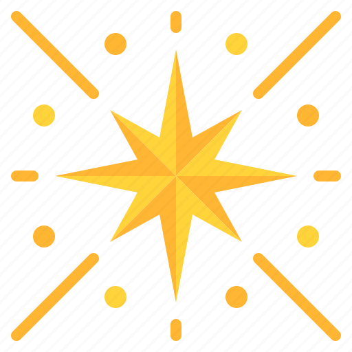 Sparkles, light, glow, christmas, decoration, star icon - Download on Iconfinder