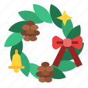 wreath, christmas, decoration, holiday, ornaments
