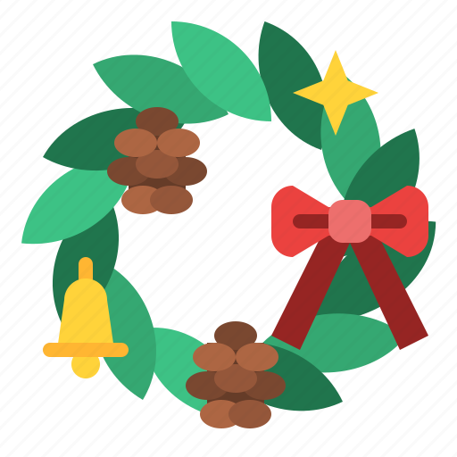 Wreath, christmas, decoration, holiday, ornaments icon - Download on Iconfinder