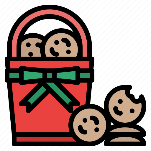 Christmas, cookie, bucket, baked, sweet, decoration icon - Download on Iconfinder
