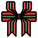 christmas, ribbon, decoration, ornament, xmas