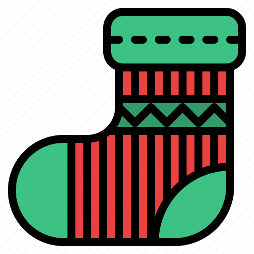 Christmas, sock, eve, decoration, cloth icon - Download on Iconfinder