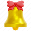 christmas, bell, xmas, adornment, decoration, holiday, 3d 