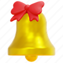 christmas, bell, xmas, adornment, holiday, decoration, 3d 