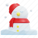 snowman, snow, winter, cold, christmas, shapes, xmas, 3d 