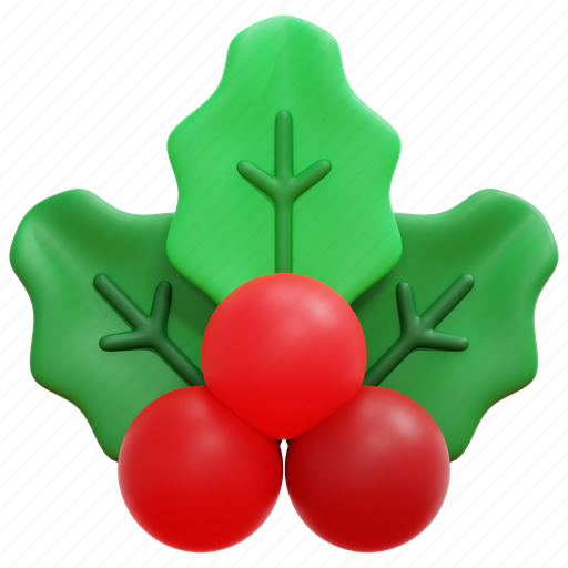 Mistletoe, holly, christmas, xmas, ornament, decoration, nature 3D illustration - Download on Iconfinder