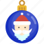 ball, celebration, christmas, claus, december, decoration, santa 