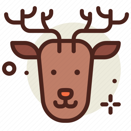 Deer, happy, christmas, xmas, holiday, emoji icon - Download on Iconfinder