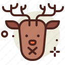 deer, mute, christmas, xmas, holiday, emoji