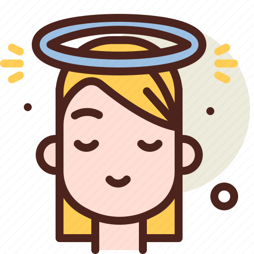 Saint, female, christmas, xmas, holiday, emoji icon - Download on Iconfinder