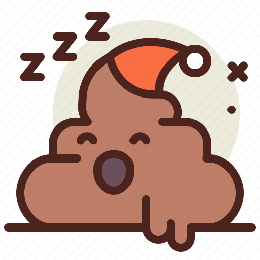 Shit, sleep, christmas, xmas, holiday, emoji icon - Download on Iconfinder