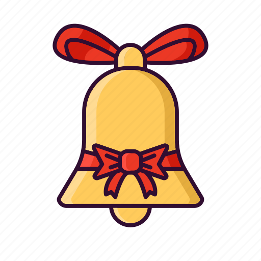 Bell, christmas, decoration, ribbon, xmas icon - Download on Iconfinder