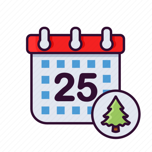 Calendar, christmas, date, holiday, winter, xmas icon - Download on Iconfinder
