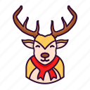 christmas, deer, reindeer, rudolph, winter, xmas