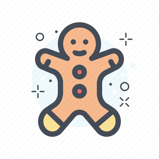 Christmas, filled, gingger, gingger cookies, line icon - Download on Iconfinder
