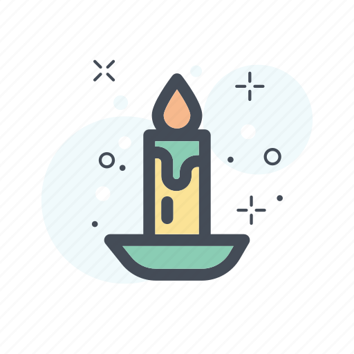 Candle, christmas, decoration, filled, line icon - Download on Iconfinder