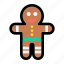 christmas, cookie, dessert, gingerbread, gingerbread man, sweet, x-mas 