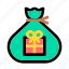 christmas, gift, gift bag, present, santa claus, santa’s gift, x-mas 