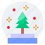 ball, christmas, crystal, snow 