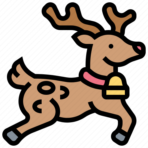 Animal, christmas, reindeer, santa, sleigh icon - Download on Iconfinder