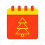 calender, tree, xmas, christmas 
